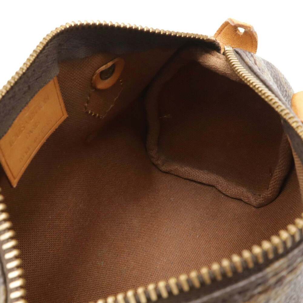 LOUIS VUITTON Brown Monogram Mini Speedy Shoulder Bag - Picture 8 of 10